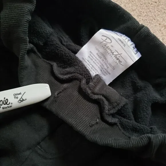 Primitive X Wolverine Exoskeleton Size Medium Mens Black Marvel Sweatpants - Picture 4 of 11